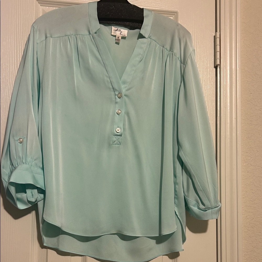 Milly Mint Imported Fabrics /w Roll-up Sleeves